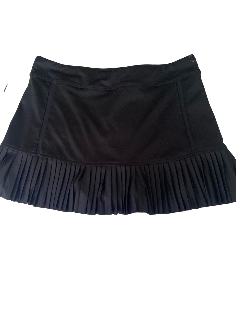 Inphorm Black Pleated Mini Skirt  - Sleek Waistband